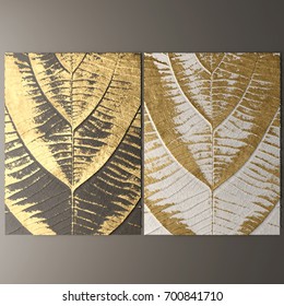 3D Wall Art, Picture Of Gold Leaf