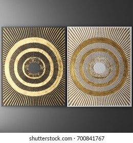 3D Wall Art, Picture Of Gold Leaf