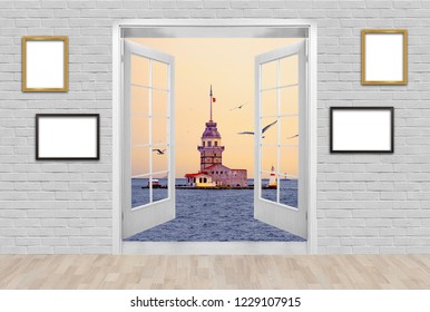 Imagenes Fotos De Stock Y Vectores Sobre Balcony Wallpaper