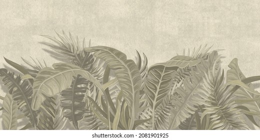 3D Wallpaper, Palm Wallpaper Pattern