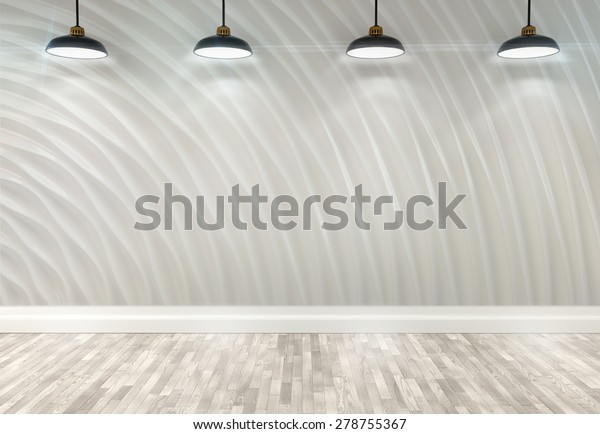 3d Wallpaper Room Ceiling Lamps Stock Illustration 278755367