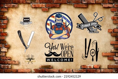 barber shop background