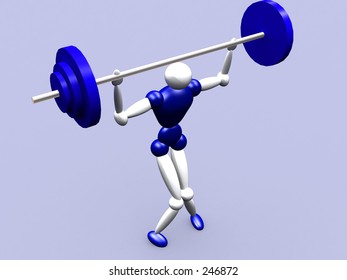 3d weightlifter