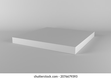 3D white abstract background. 3S rendering. 3D illustration