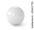 white sphere rendering abstract