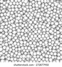 3d White Beads Background