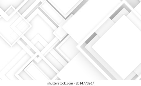 3d White Geometric Patterns Modern Desing For Interior Architect Creative Thinking Concept.3d Rendering.