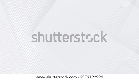 3d white geometric with soft shadow on light BG. Abstract light elegant dynamic pattern. Neumorphism ui style. Minimal soft shadow square wallpaper. Background for business presentation. Polygonal ui