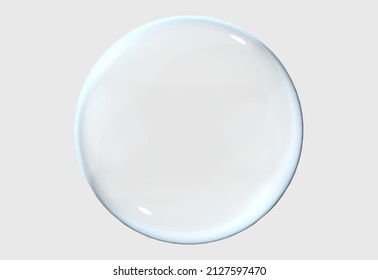 3d white light texture of reflection on rough bubble isolated on white background. Abstract bubble glossy 3d geometric shape object illustration render with clipping path.