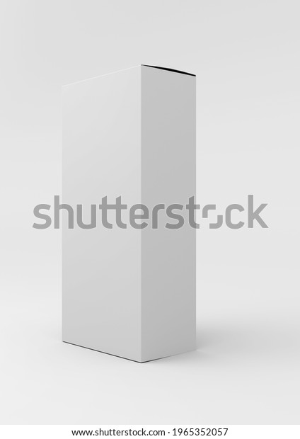 3d White Package Box Rendering Image Stock Illustration 1965352057 ...