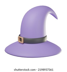 3D Wizard Hat Icon Illustration Render