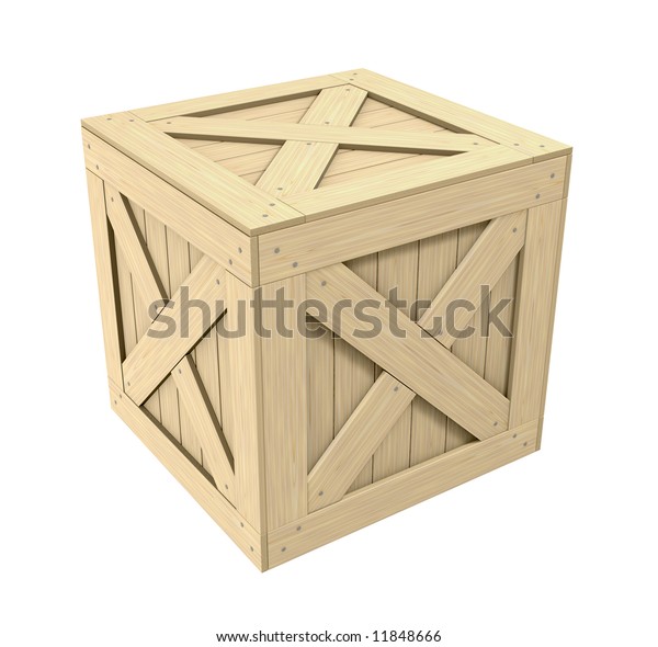 3d Wooden Crate Stock Illustration 11848666 | Shutterstock