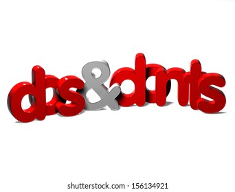 3D Word Dos And Donts On White Background  