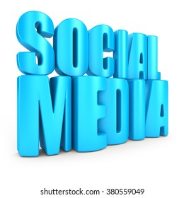 3d Word Social Media On White Stock Illustration 380559049 | Shutterstock