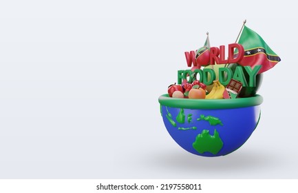 3d World Food Day St Kitts And Nevis