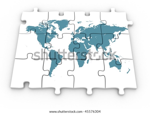3d world puzzle