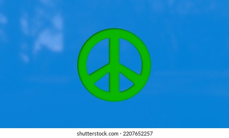 3d World Peace Icon Backgraund