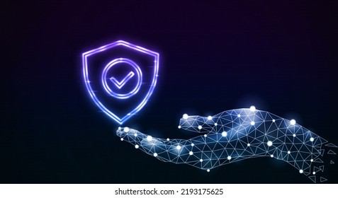 3D Zero Trust Security Model Icon Neon Sign
