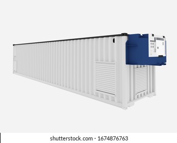 3dillustration Genset Shipping Container Stock Illustration 1674876763 ...