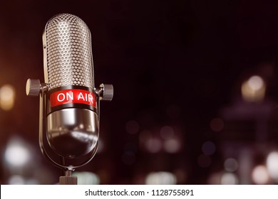 3D-Illustration On Air Microphone