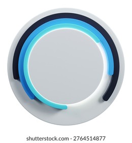 3Drender - Circular Progress Bar Graphic, Dashborad