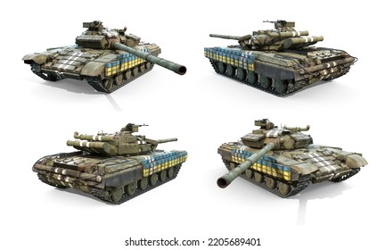 3d-renders Of Soviet Tank T-64BV Operated By Armed Forces Of Ukraine