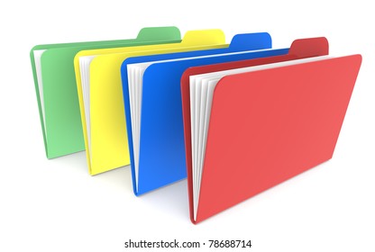 4 Files Red Green Yellow Red Stock Illustration 78688714 | Shutterstock