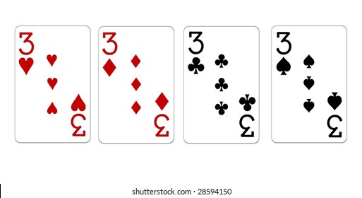 4 of a kind - three