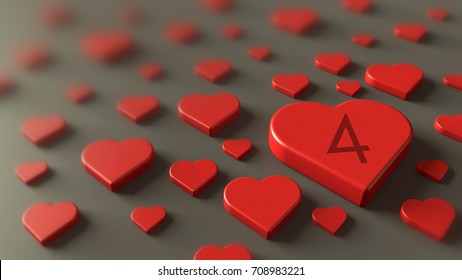 4th Year Love Anniversary Images Stock Photos Vectors