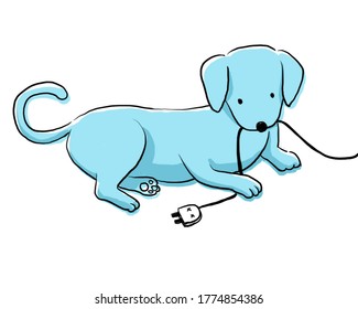 404 Page_Hand Drawn Dog Illustration