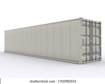 40ft Reefer Container 3d Rendering