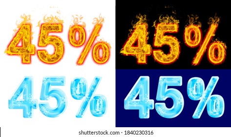 45%, ninety five percent, design ice and fire.