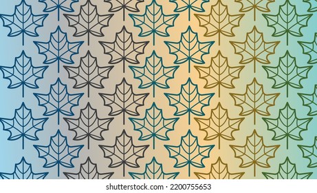 4-color Gradient Autumn Leaves, Beautiful Color Blends To Make A Beautiful Texture