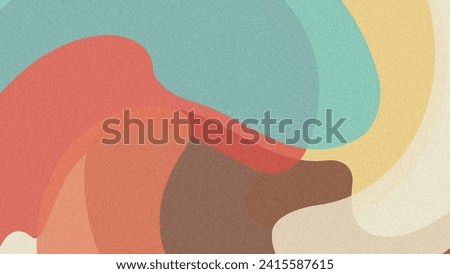 4K Abstract Retro Wave Risographs blurred grainy gradient banner background texture Colorful digital grain soft noise effect Nostalgia, vintage, retro