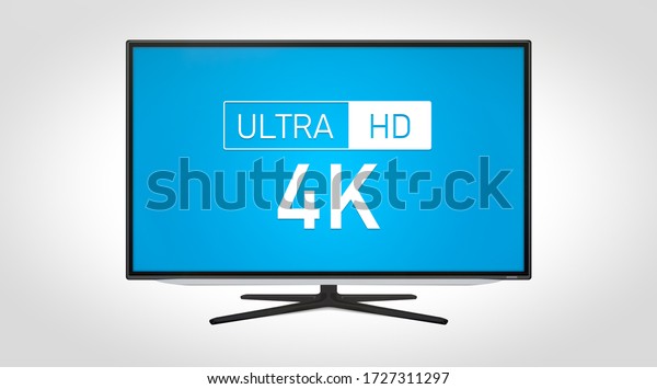 4k High Resolution Television Tv Multimedia Stock Illustration ...