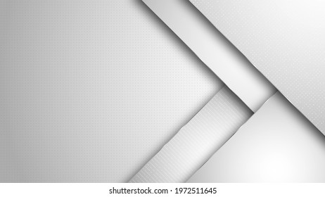 4k Light Grey White Looped Gradient Abstract Background With Diagonal Lines. Business Video Corporate Presentation. Modern Striped Technology BG. Blank Text Space.