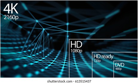 4k Television Resolution Display 