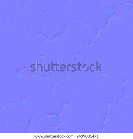 4K Tiling Cracked Surface Normal Map Texture