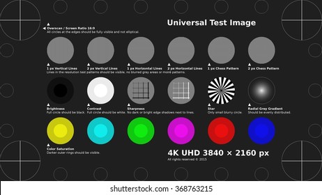 4K UHD Test Pattern 2106p