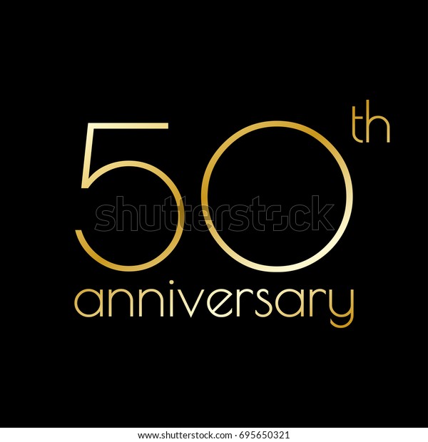 50th Anniversary Icon 50 Years Celebrating Stock Illustration 695650321 ...