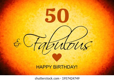 50th birthday card wishes illustration - Powered by Shutterstock