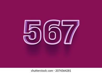 567 3d Number 567 Isolated On Stock Illustration 2074364281 | Shutterstock