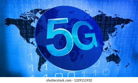 5g Mobile Technology Symbol Concept Stock Illustration 1329111932