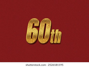 60th Anniversary Celebration Sparkling gold on a red background for celebration, anniversary, birthday or luxury themed designs that require a touch of elegance and sparkle. - Powered by Shutterstock