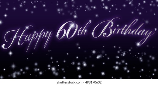 60th Birthday Banner - Great For That Significant Birthday Celebration!