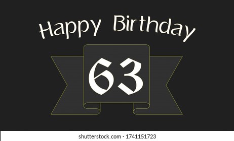 63rd Birthday Images, Stock Photos & Vectors | Shutterstock