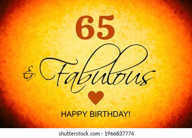 65th birthday card wishes illustration - Powered by Shutterstock