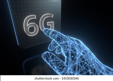 6G Mobile Technology 3D Illustration