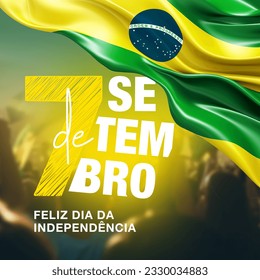 7 de setembro, independencia do brasil, (translation : 7 September, Independence Day of Brazil), Billboard, Poster, Social Media, Social Media template - Powered by Shutterstock