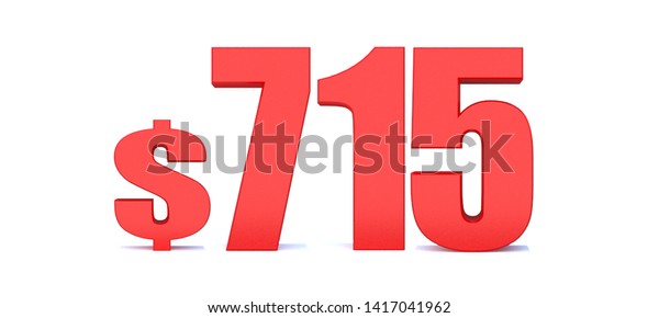 715 Dollar 715 Word On White Stock Illustration 1417041962 | Shutterstock